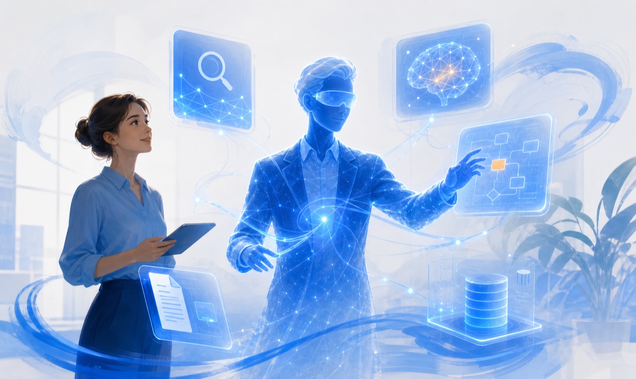 AI Agent 智能体理解目标、规划任务并调用企业各类工具与知识完成工作