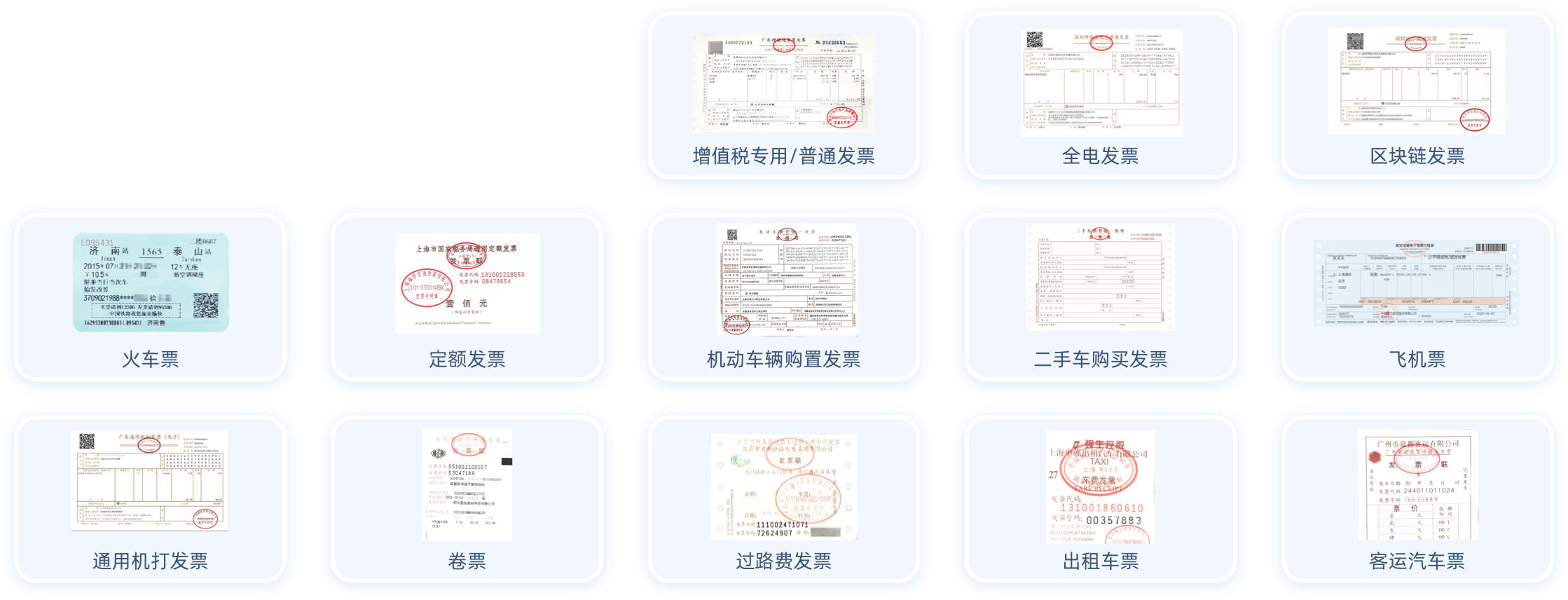 1565，201590731E28，3709021988*** 。，山站，火车票，通用机打发票，上海市国家花务局：，定额发票，卷票，增值税专用/普通发票，机动车辆购置发票，过路费发票，全电发票，二手车购买发票，131001860610，发樂号码：00357883，出租车票，区块链发票，飞机票，客运汽车票