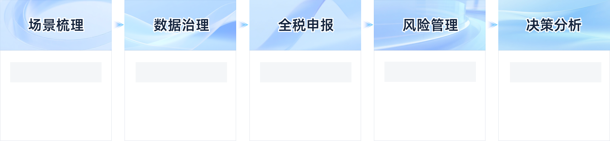 场景梳理，数据治理，全税申报，风险管理，决策分析