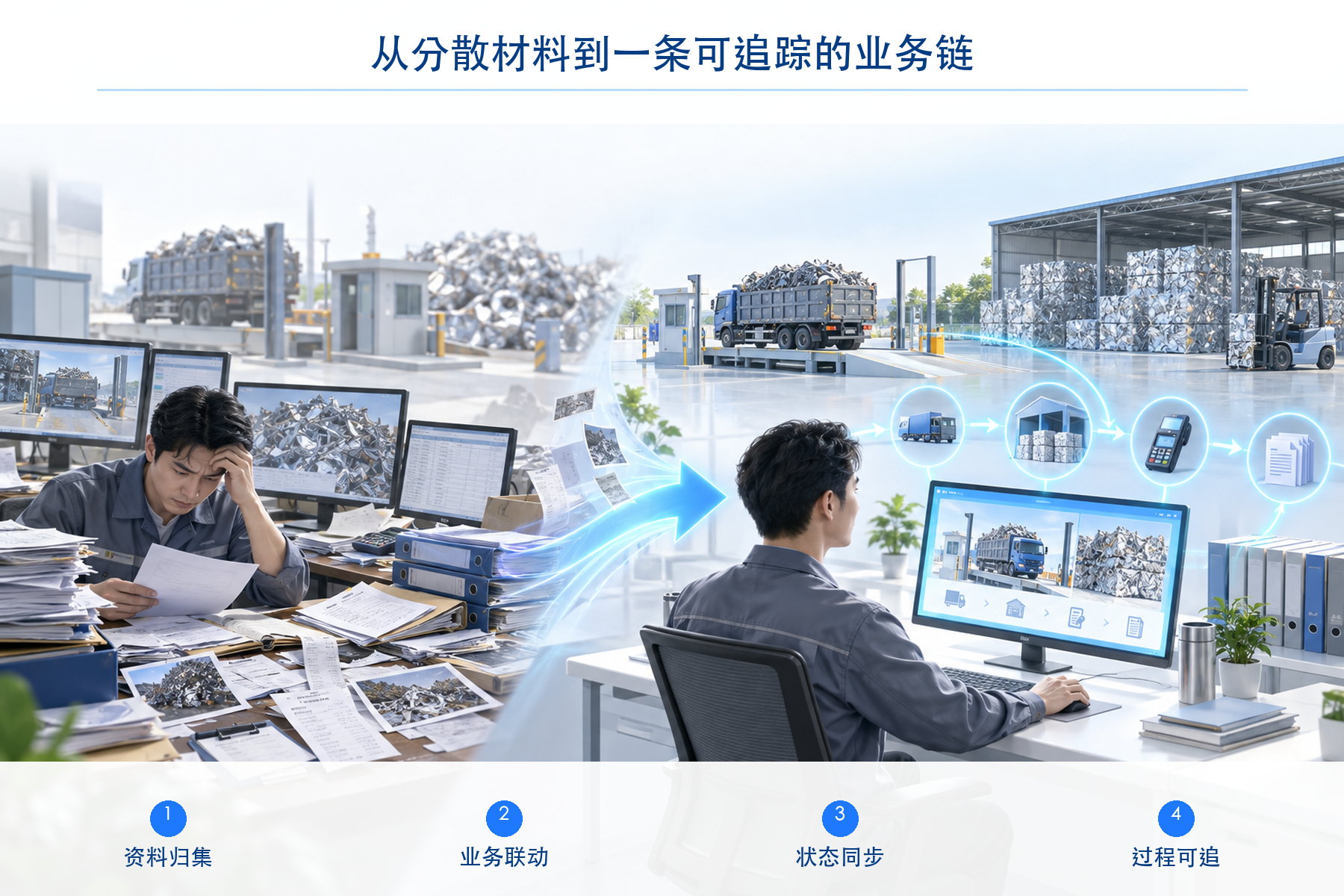 项目背景:把分散环节纳入一条可追踪的业务链