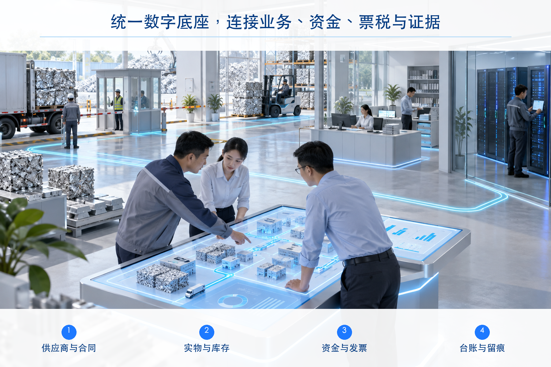 项目总体目标:构建资源循环业务管理的统一数字底座