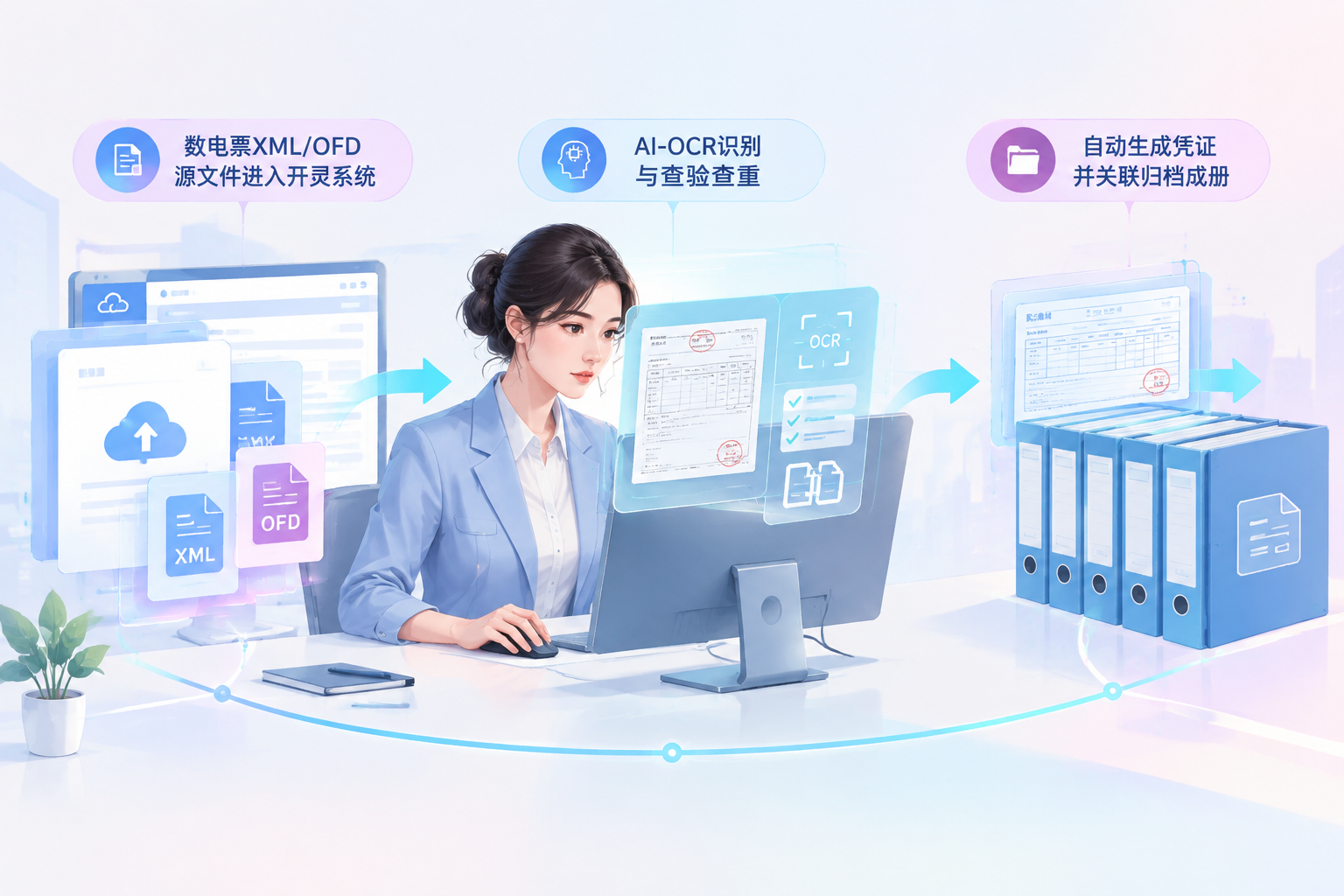 电票怎么入账？三步搞定数电票入账归档