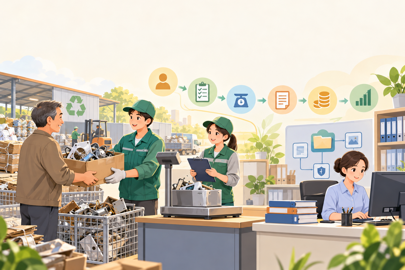 Detailed explanation of the reverse invoicing operating process: six-step checklist for resource recycling enterprises