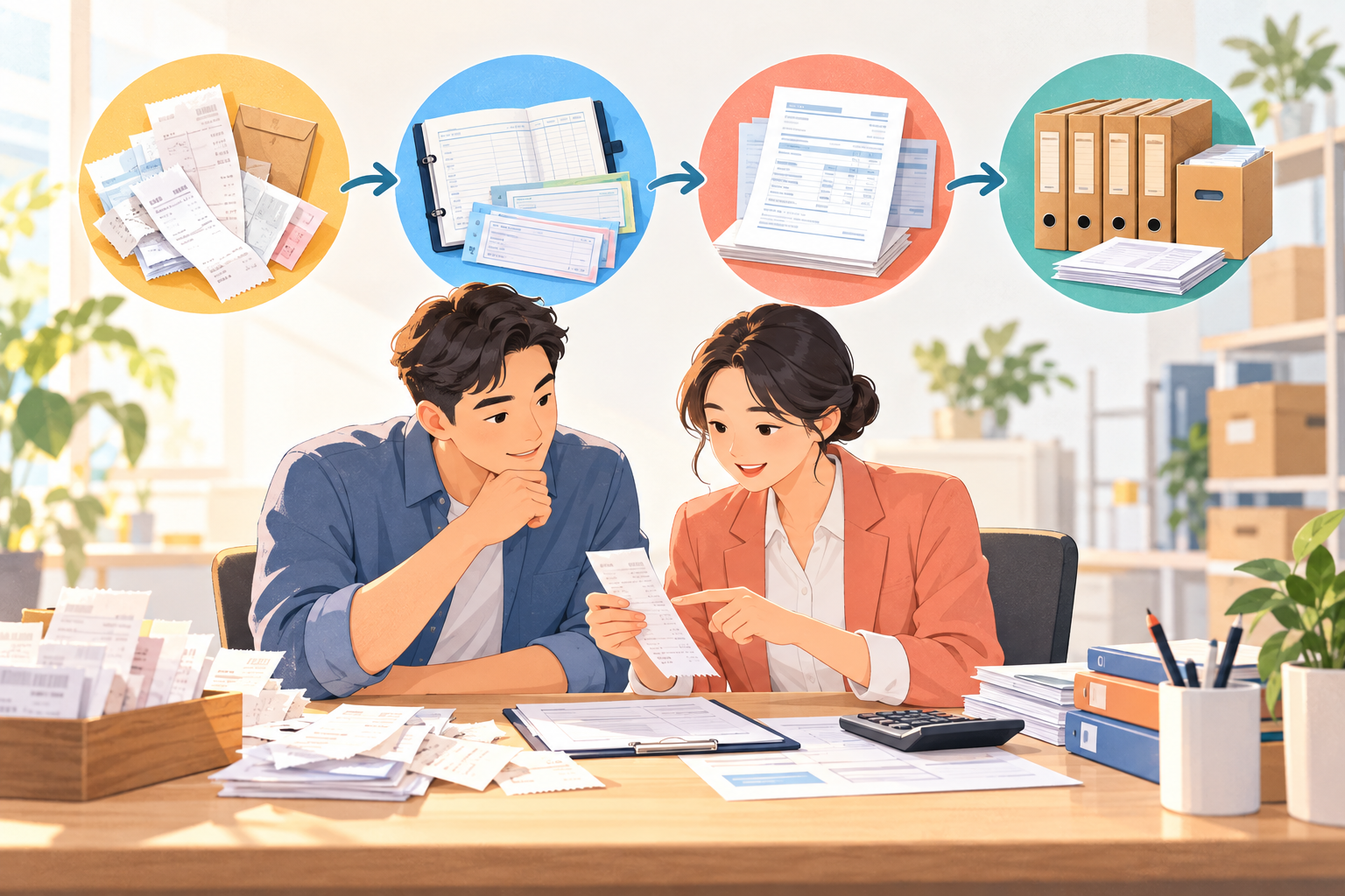 소기업 재무 소프트웨어는 어떻게 선택할까? 4단계 링크로 샘플 전표 검수하기