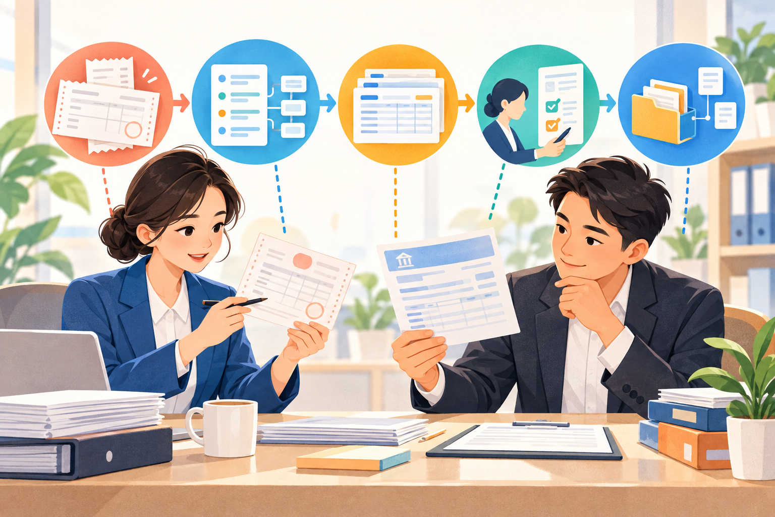 Which bookkeeping financial software is easy to use? Four-step acceptance from invoice to voucher