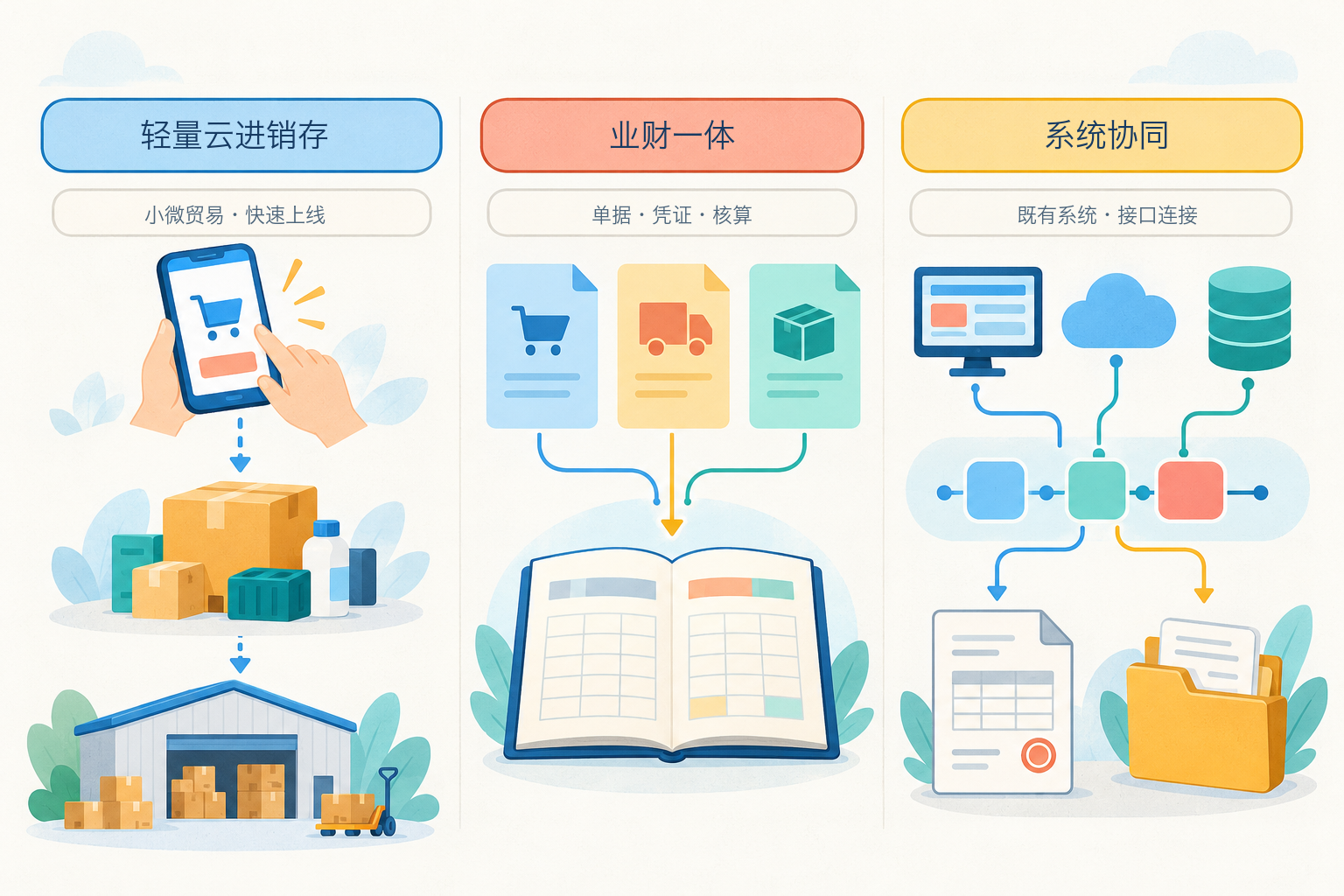 进销存软件三类选型路线图