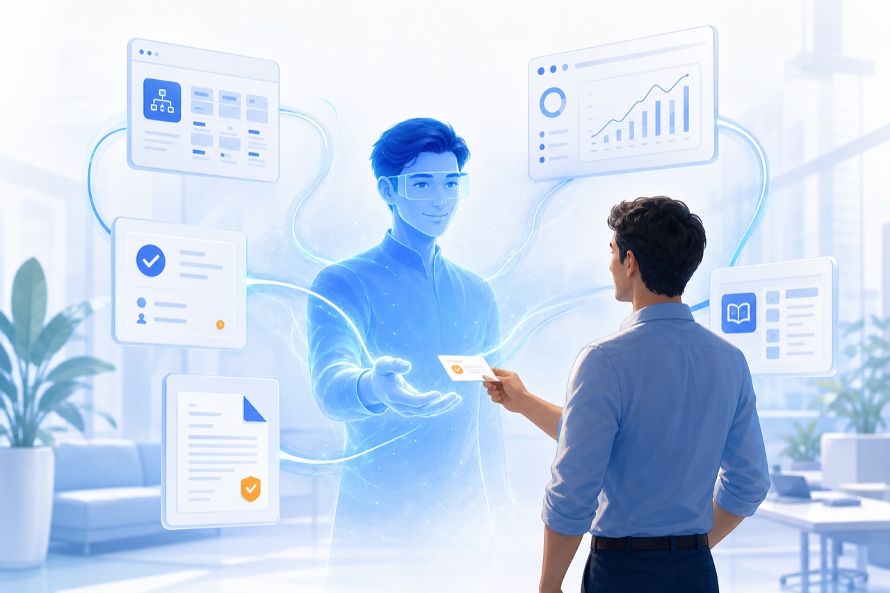 AI 数字员工横跨企业各系统协同工作，替真人操作 ERP、OA、合同、财务等系统