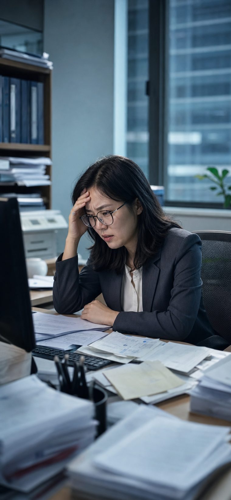 财务面对房租转账单发愁