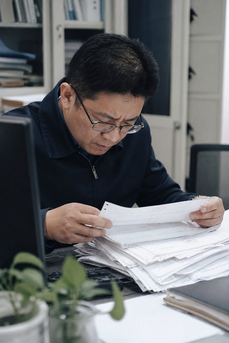 财务逐张核对进项发票与供应商对账