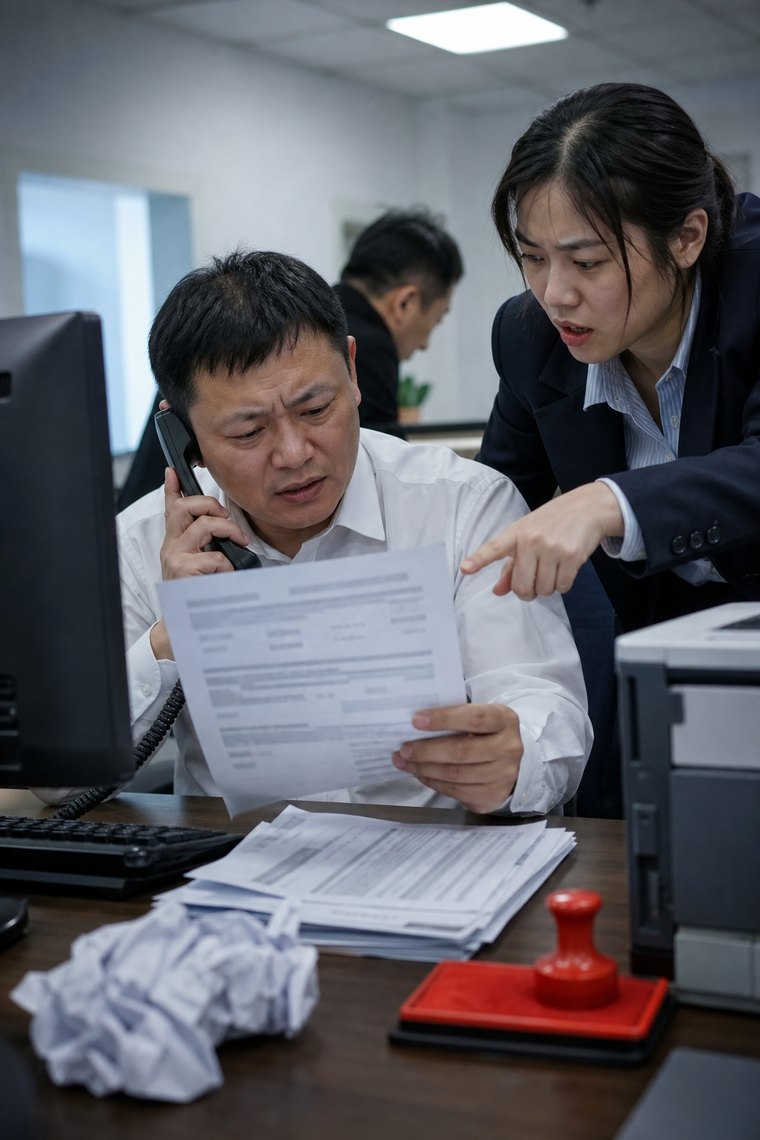 开票员发现抬头填错整张发票作废红冲重开